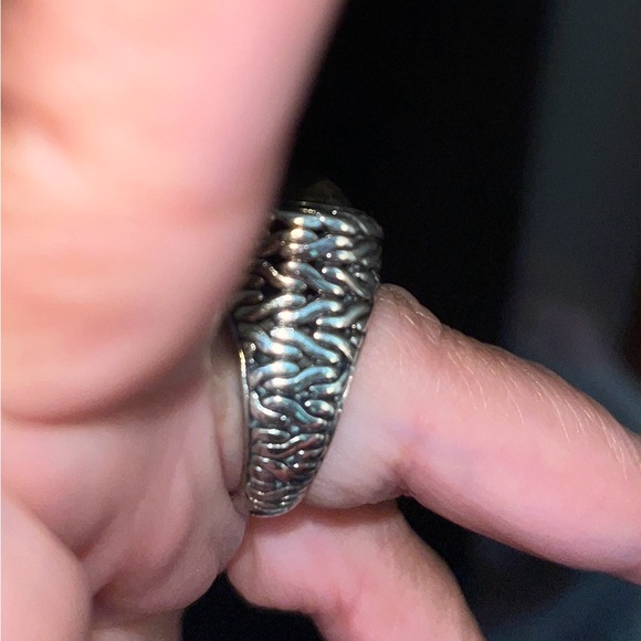 John Hardy Gold and Silver Oval Ring - Picture 4 of 5